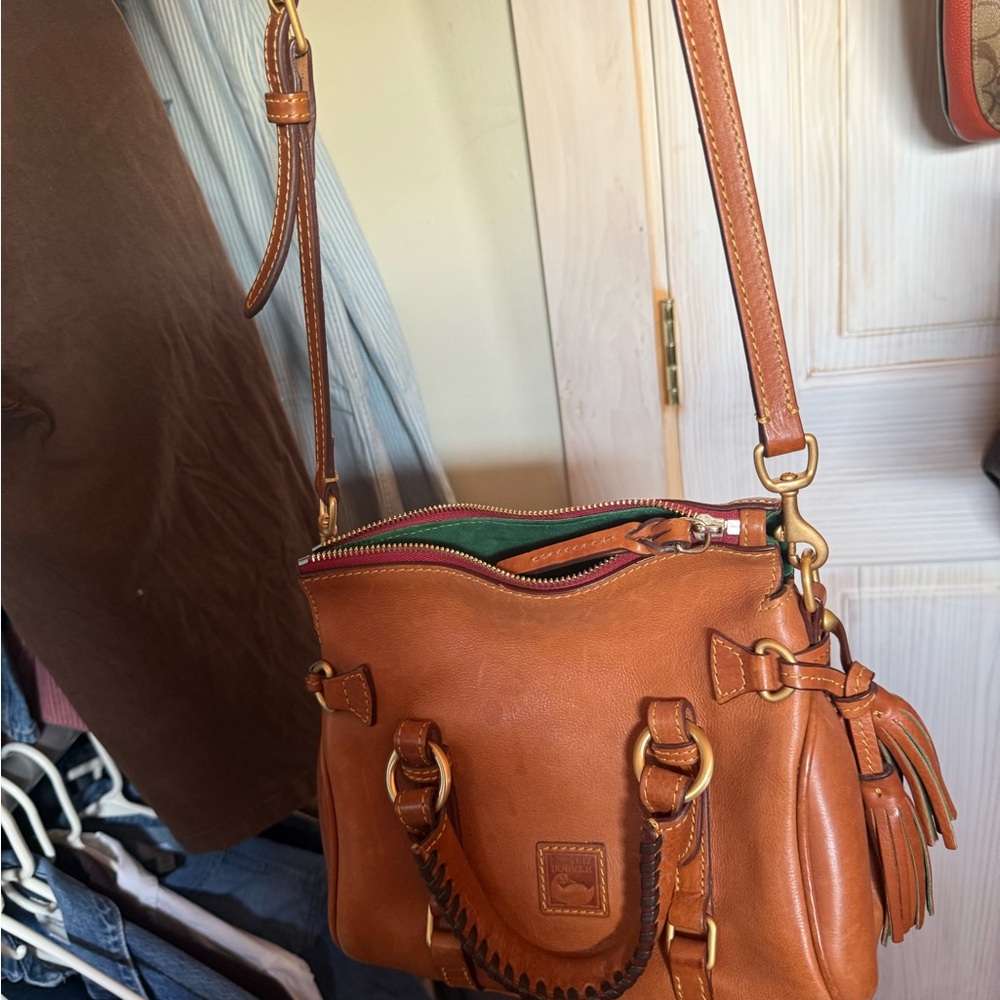 Dooney & Bourke Tan Leather Crossbody Bag